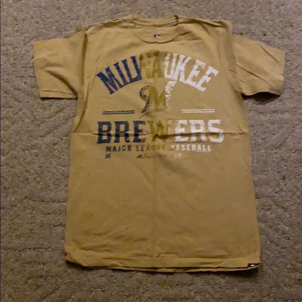MILWAUKEE Brewers Gold Shirt
